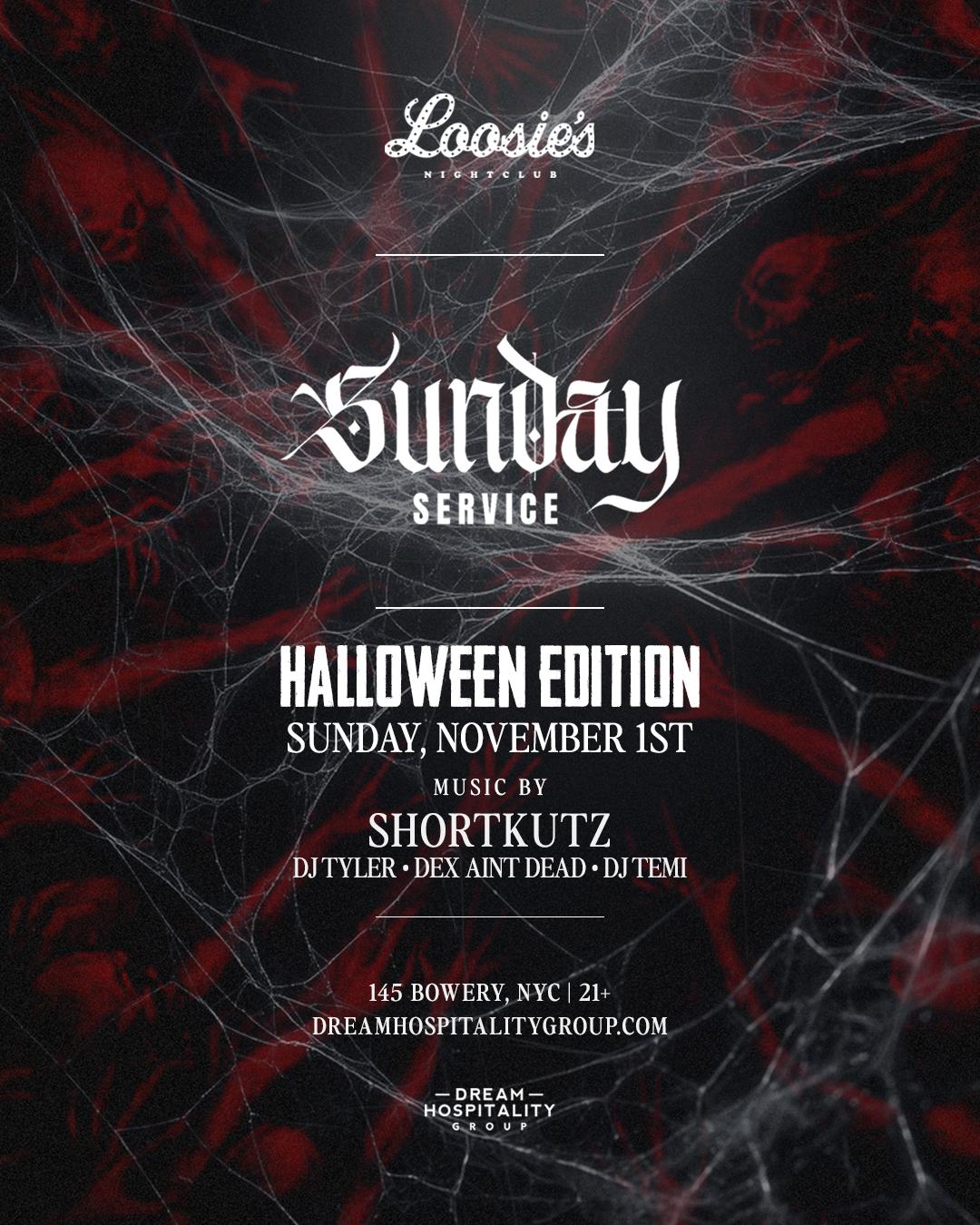 Sunday Service: Halloween Edition flyer