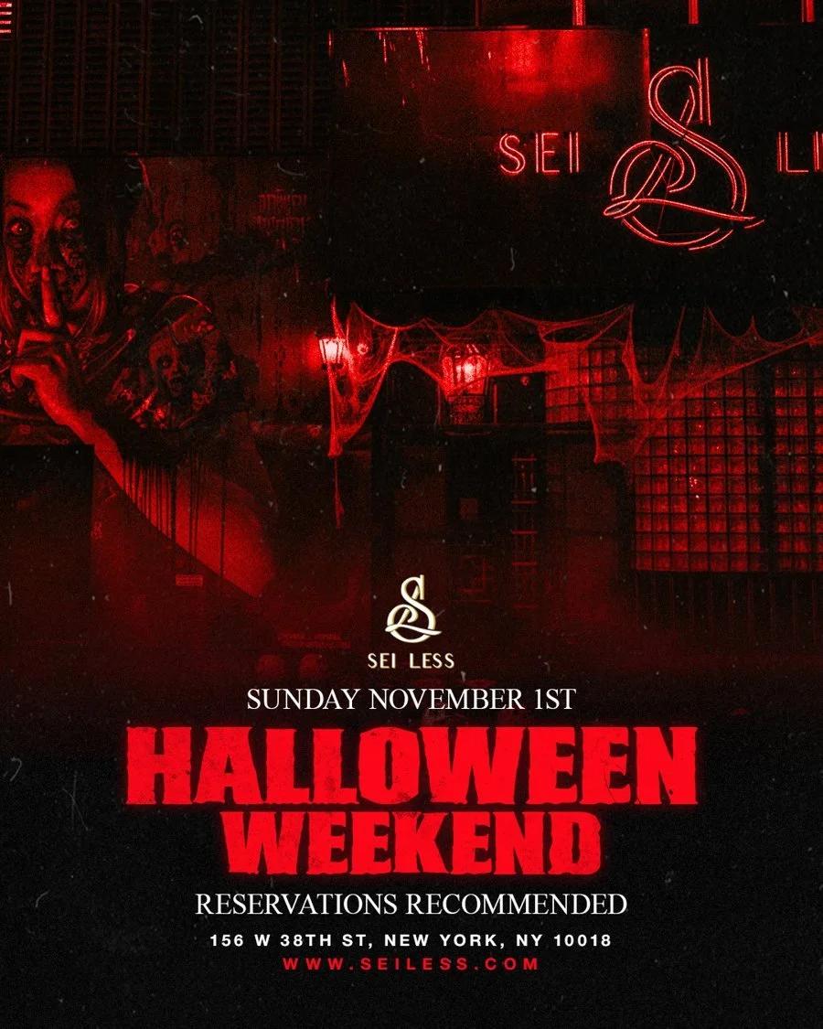 Halloween Day Party @ Sei Less flyer